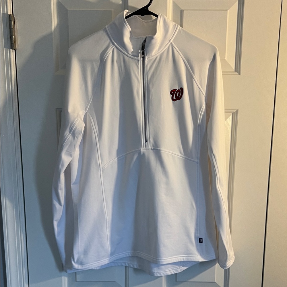 Washington Nationals Ladies White Pullover Large